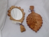 Oak and Elm Leaf Hand Mirror